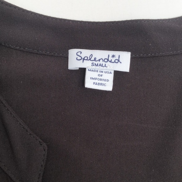 Splendid dress with subtle cross-over top - short length - S - black - Picture 7 of 8